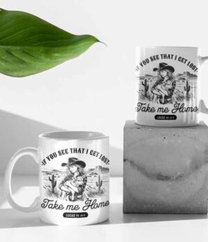 "Take Me Home" Vintage Mug